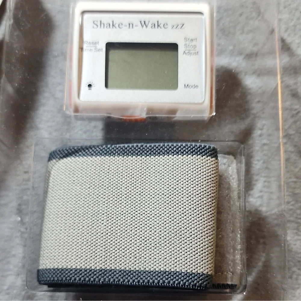 Tech Tools Shake-n-Wake Silent Vibrating Alarm Digital Watch Gray Band